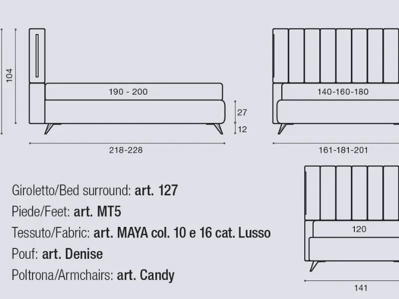 Letto matrimoniale Letto matrimoniale ca con contenitore Artigianale con un ribasso IMPERDIBILE
