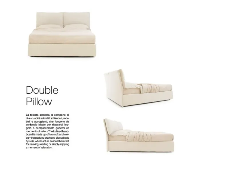Letto imbottito modello Letto mod mercurio di Artigianale scontato 40%