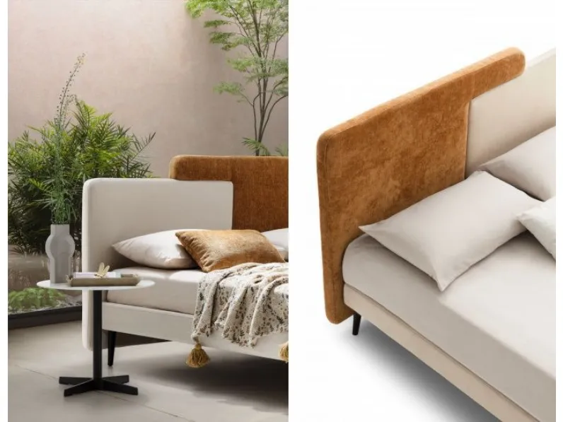 Letto imbottito con piedini Together Le comfort a prezzo ribassato