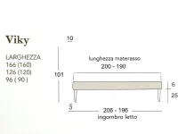 Letto matrimoniale Viky Ergogreen con un ribasso IMPERDIBILE