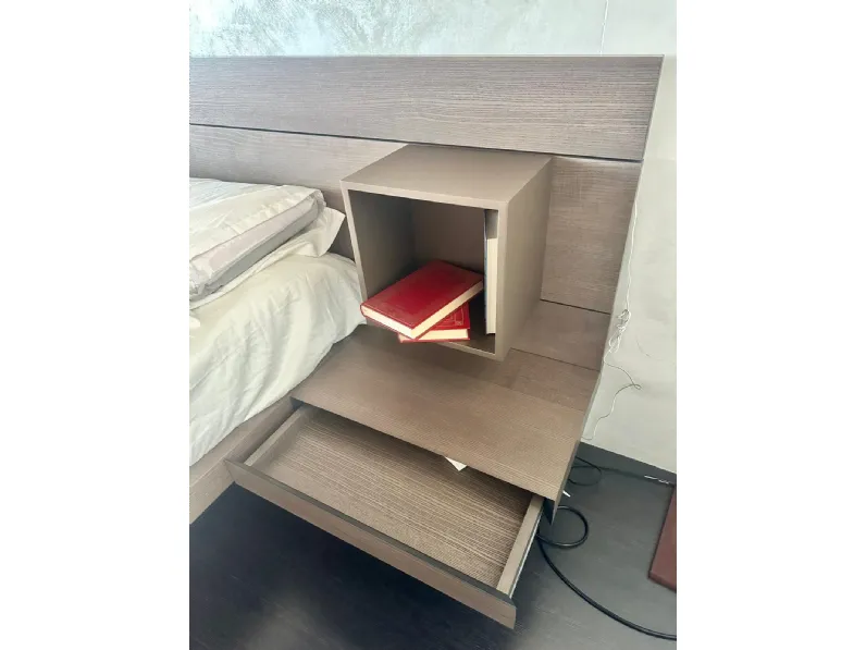 Letto in legno modello Wall system di Mobilgam scontato 30%