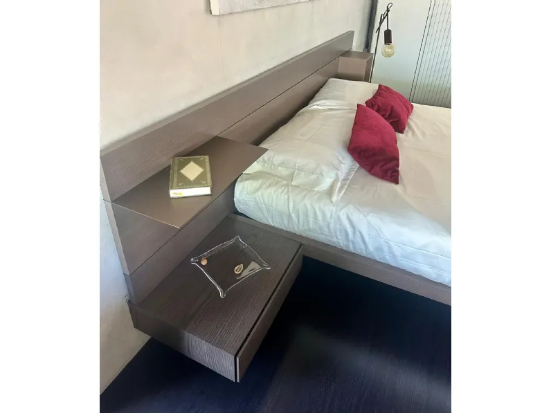 Letto in legno modello Wall system di Mobilgam scontato 30%