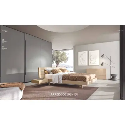 Letto design con giroletto Work Veneran a prezzo ribassato