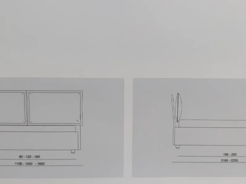 Letto moderno con contenitore Melany Collezione esclusiva a prezzo scontato