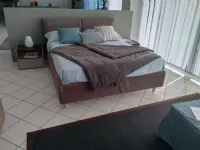 Letto moderno Berry con fodera di  ricambio  ecopelle V&nice scontato 31%