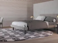 Letto imbottito con giroletto Blade Giessegi a prezzo ribassato