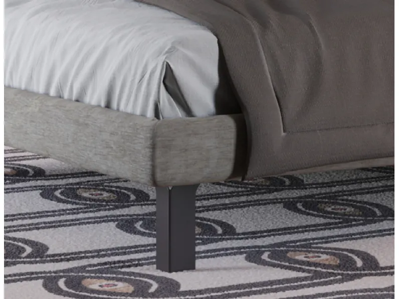 Letto imbottito con giroletto Blade Giessegi a prezzo ribassato