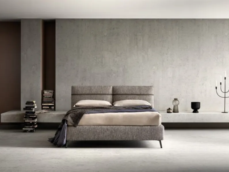 Letto moderno con contenitore Chop Samoa a prezzo scontato