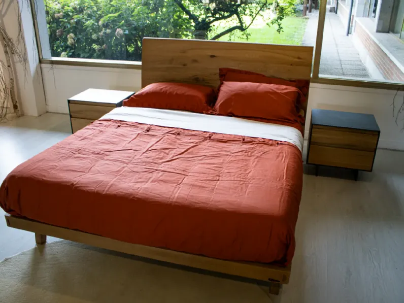 Letto in legno con piedini CityLe fabliera prezzo ribassato