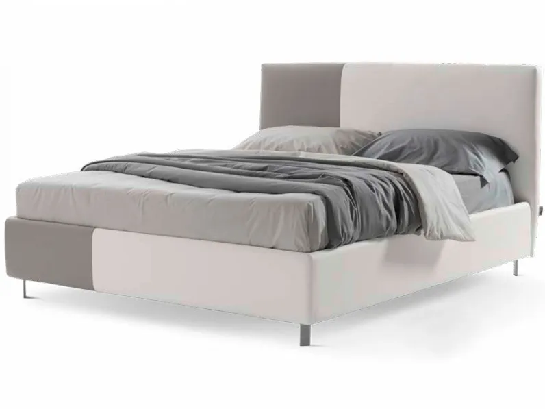 Letto moderno con contenitore Edda Stilfar a prezzo ribassato