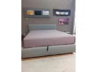 Letto imbottito con contenitore Gaia plane Bolzan a prezzo ribassato