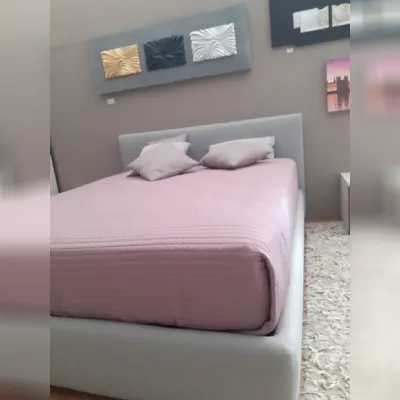 Letto imbottito con contenitore Gaia plane Bolzan a prezzo ribassato