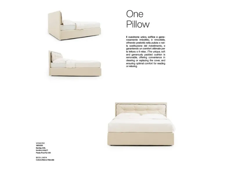 Approfitta dello sconto 40% sul letto mod venere di Artigianale