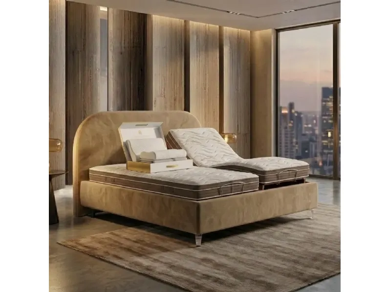 Letto imbottito modello Oro di Collezione esclusiva scontato 50%