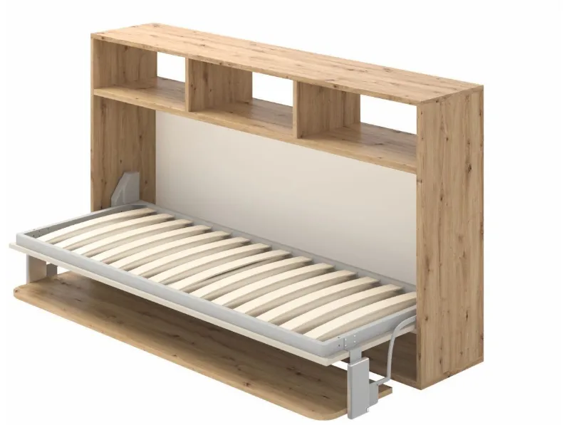 Letto in laccato con piedini Dual Zg mobili a prezzo scontato