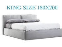 Letto moderno Herman king size 180 Collezione esclusiva con un ribasso del 53%