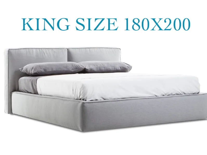 Letto moderno Herman king size 180 Collezione esclusiva con un ribasso del 53%