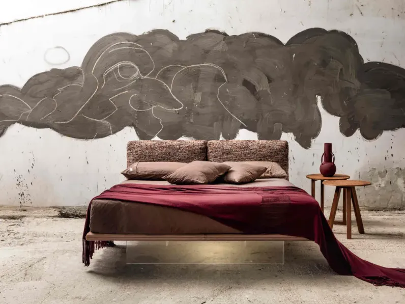 Letto moderno con pediera Letto filo 2 ethos Veneran a prezzo ribassato