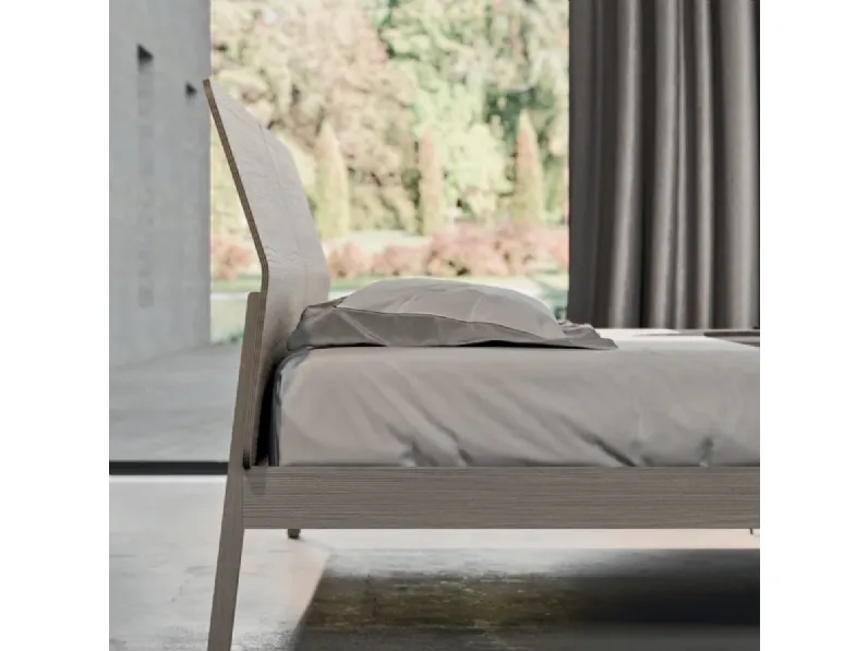 Letto moderno in legno laccato Mottes selection in OFFERTA OUTLET