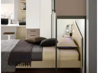 Letto moderno Letto ragazzi una piazza e mezza, finitura nocciola Collezione esclusiva con un ribasso esclusivo