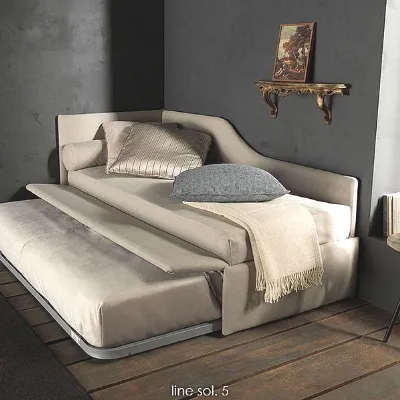 Letto imbottito modello Line di Bolzan scontato 34%