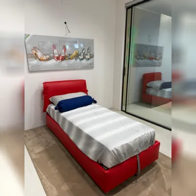 Letto moderno con contenitore Nathalie Flou a prezzo scontato