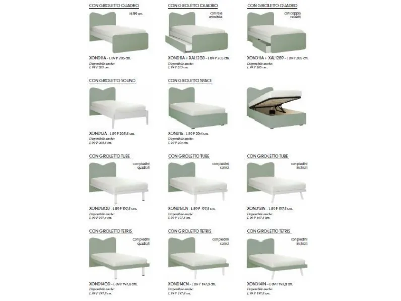 Letto Onda di Zg mobili scontato del 40%