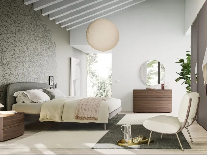 Letto in legno con giroletto Park Collezione esclusiva a prezzo ribassato