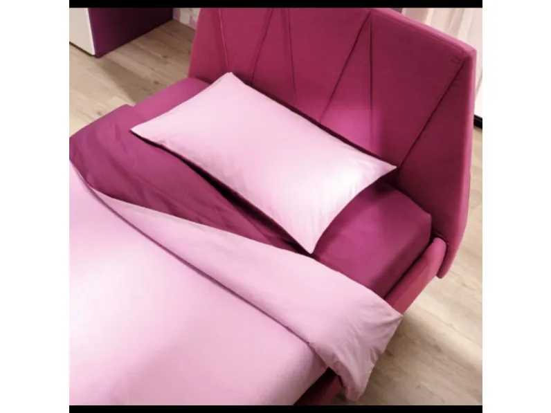 Letto piazza e mezzo con giroletto Peak plus poly  Moretti compact a prezzo scontato