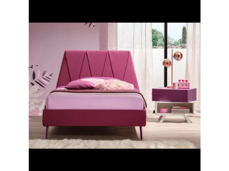 Letto piazza e mezzo con giroletto Peak plus poly  Moretti compact a prezzo scontato