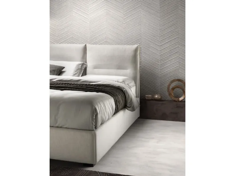 Letto moderno con contenitore Sharp Samoa a prezzo scontato