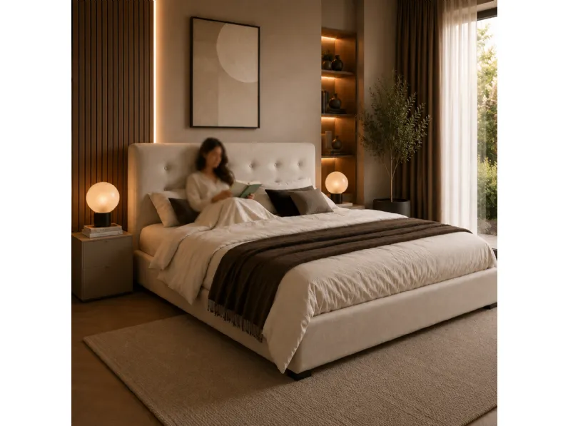 Letto king size moderno Tender Le comfort a prezzo ribassato