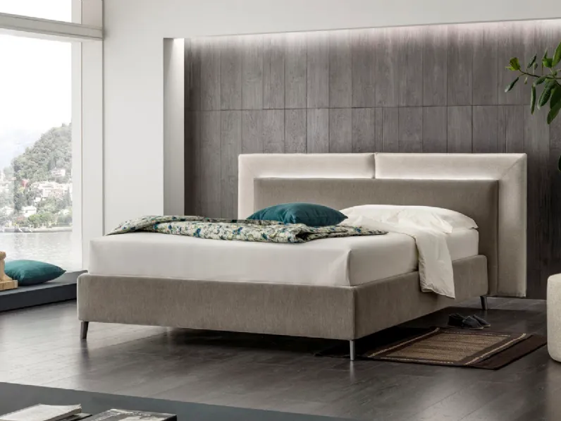 Letto imbottito con contenitore Monroe V&nice a prezzo scontato