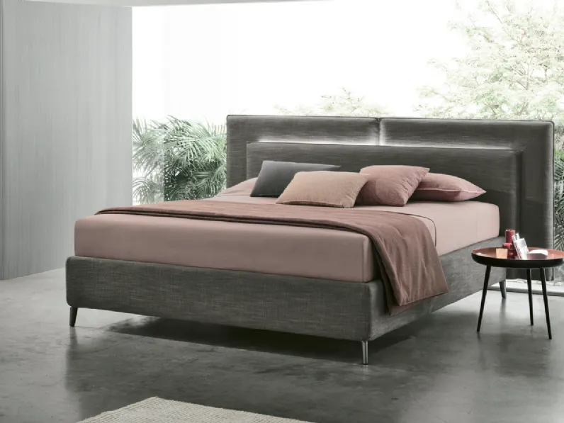 Letto imbottito con contenitore Monroe V&nice a prezzo scontato
