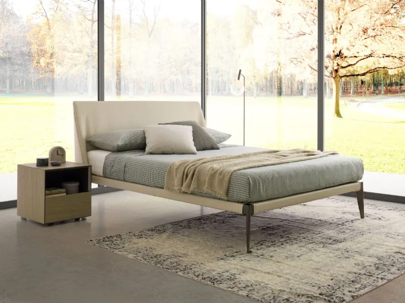 Letto matrimoniale Nobel outlet Diotti.com con uno sconto IMPERDIBILE