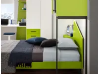 Letto piazza e mezzo design Letto una piazza e mezza verde cedro Collezione esclusiva a prezzo ribassato