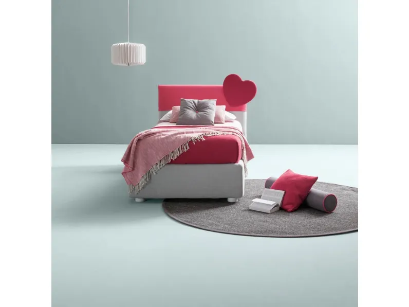 Letto singolo con giroletto Plain Samoa a prezzo scontato