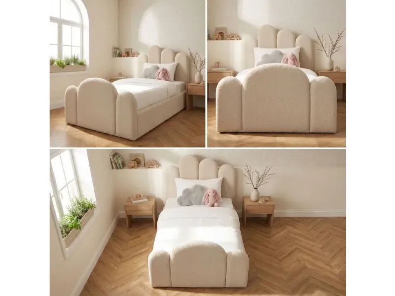 Letto Boucle' designe di Collezione esclusiva scontato del 48%