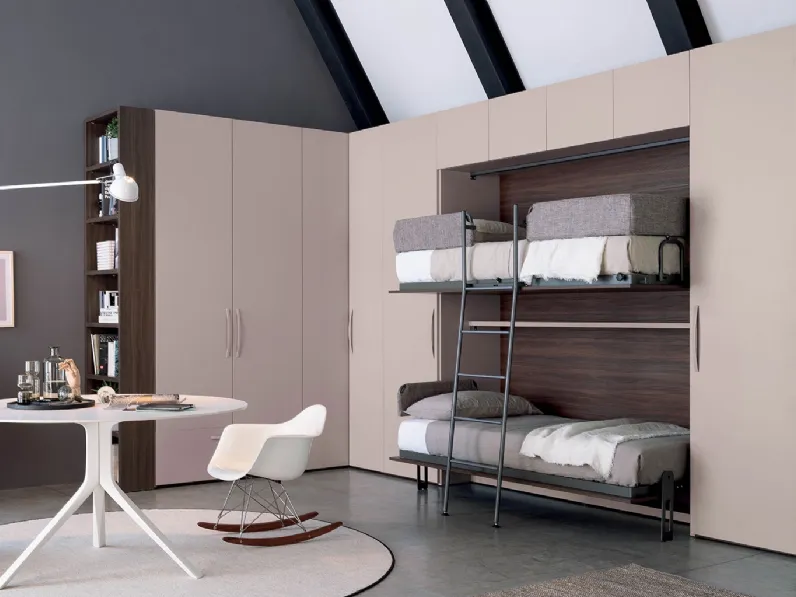 Letto singolo moderno Nikai up Clever a prezzo ribassato