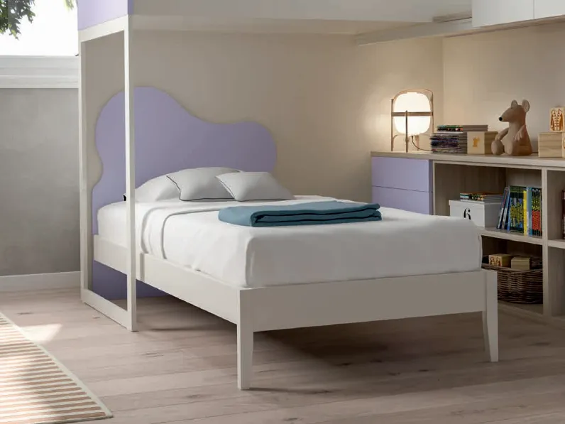 Letto moderno con pediera Nuvola Zg mobili a prezzo ribassato