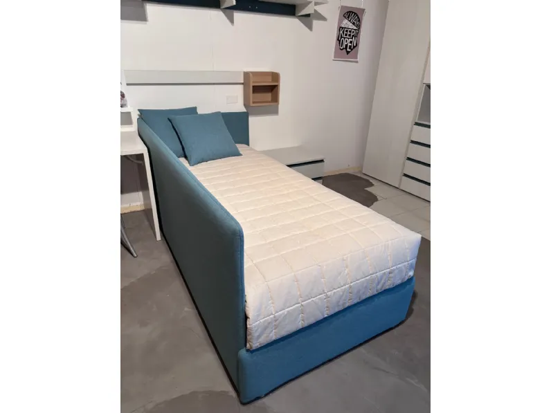 Letto singolo con giroletto Space Noctis a prezzo ribassato