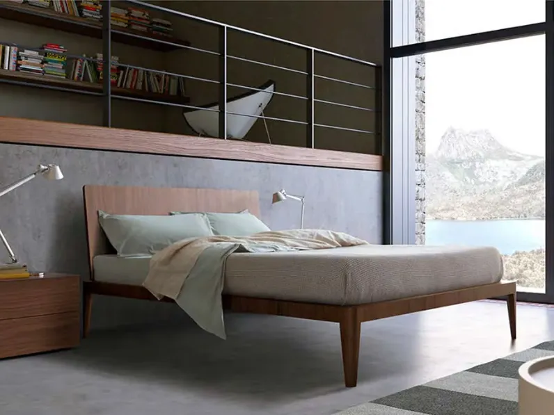 Letto matrimoniale moderno Spillo Pianca a prezzo scontato