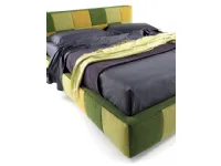 Letto imbottito con contenitore SquareSamoaa prezzo scontato