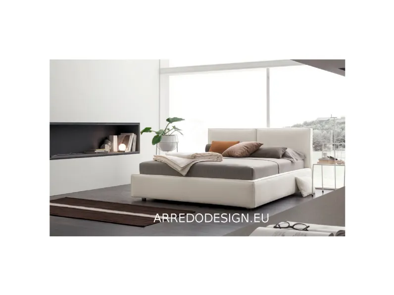 Letto matrimoniale moderno Vega duo slim V&nice a prezzo scontato