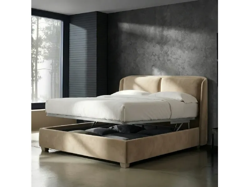 Letto matrimoniale con contenitore Velvet embrace Collezione esclusiva a prezzo scontato