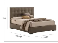 Letto matrimoniale moderno Victor plus V&nice a prezzo scontato