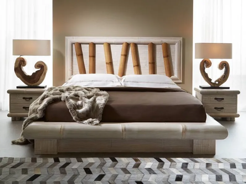 Letto Virunga contenitore Outlet etnico SCONTATO a PREZZI OUTLET