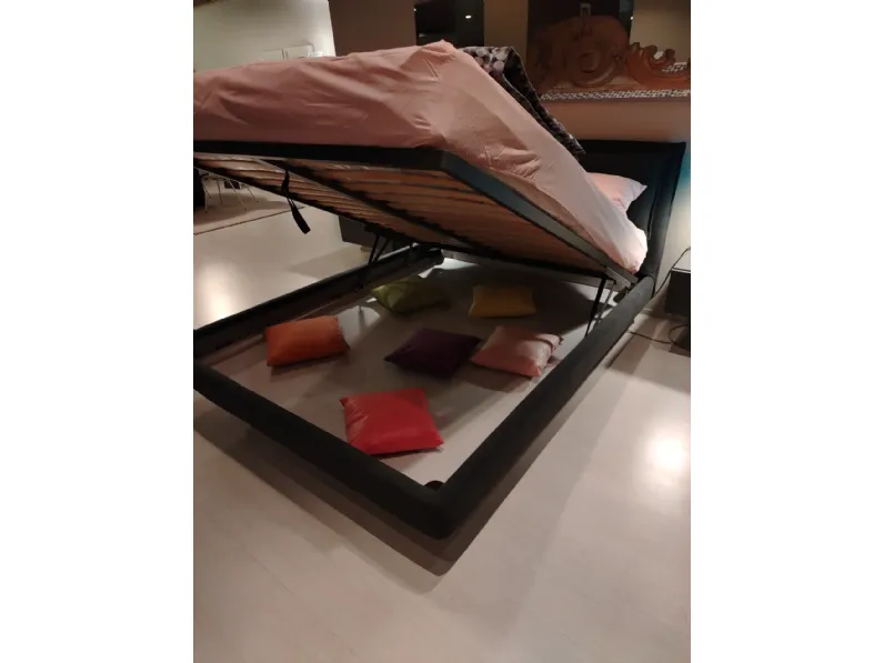 Letto design con contenitore Wiki con contenitore a box V&nice a prezzo scontato