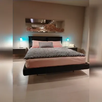 Letto design con contenitore Wiki con contenitore a box V&nice a prezzo scontato