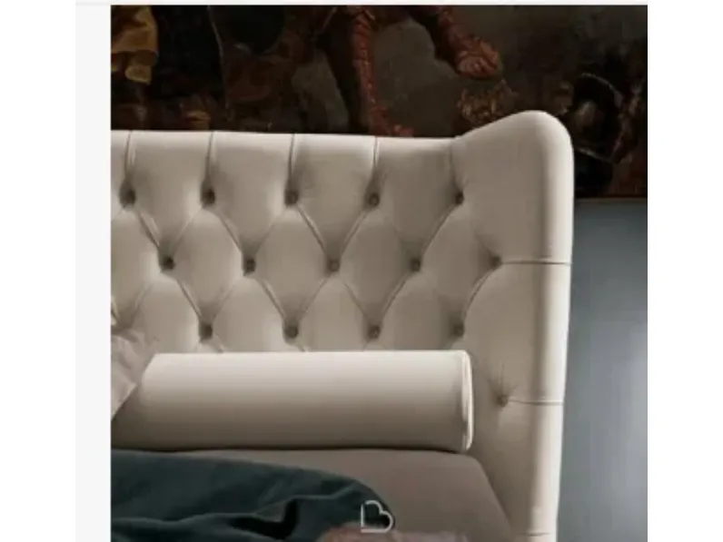 Letto matrimoniale con giroletto Tommy a prezzo riservato 